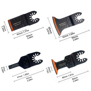 Lame per utensili oscillanti con bordo curvo (20 PCS)