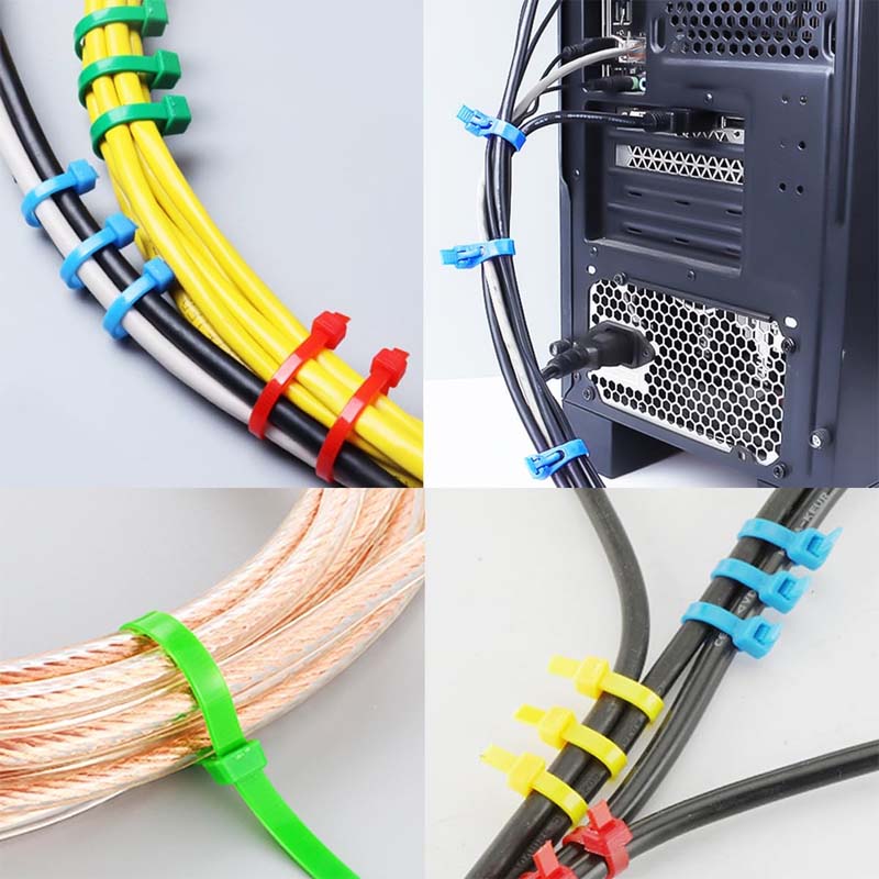 Fascette fermacavi riutilizzabili (100 pezzi)
