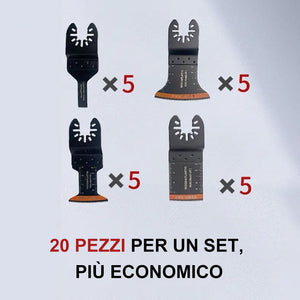 Lame per utensili oscillanti con bordo curvo (20 PCS)