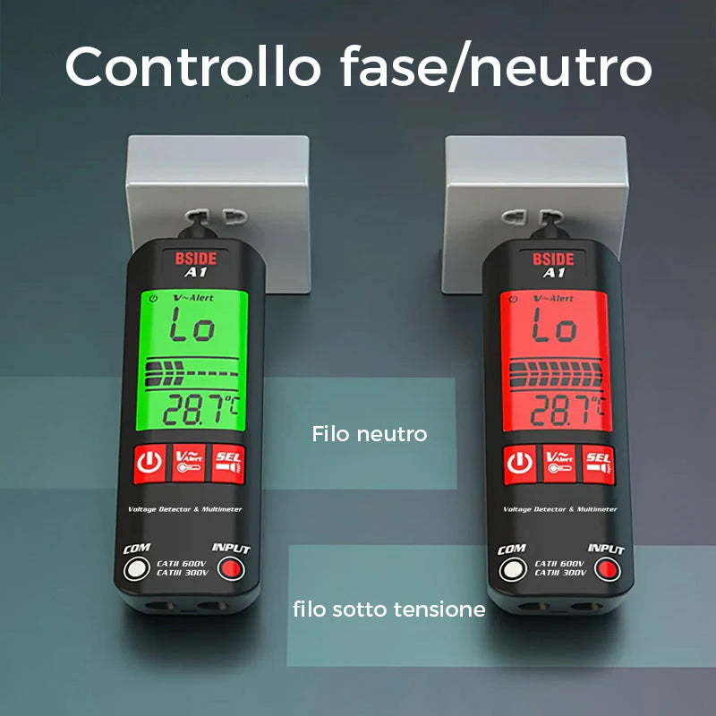 ✨Multimetro digitale intelligente anti-ustione completamente automatico A1