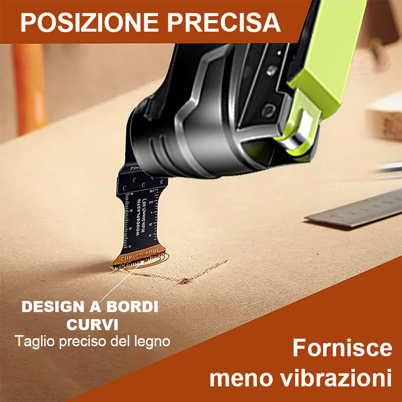 Lame per utensili oscillanti con bordo curvo (20 PCS)