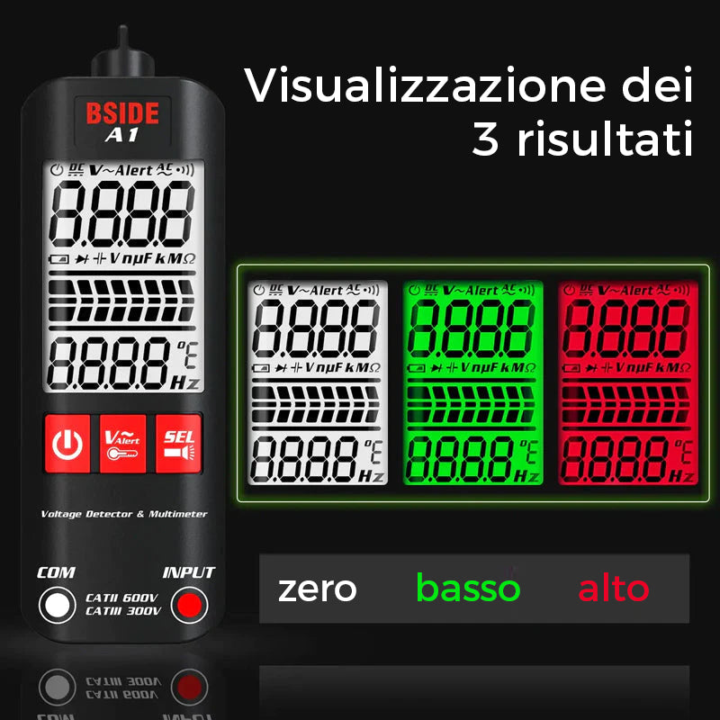✨Multimetro digitale intelligente anti-ustione completamente automatico A1