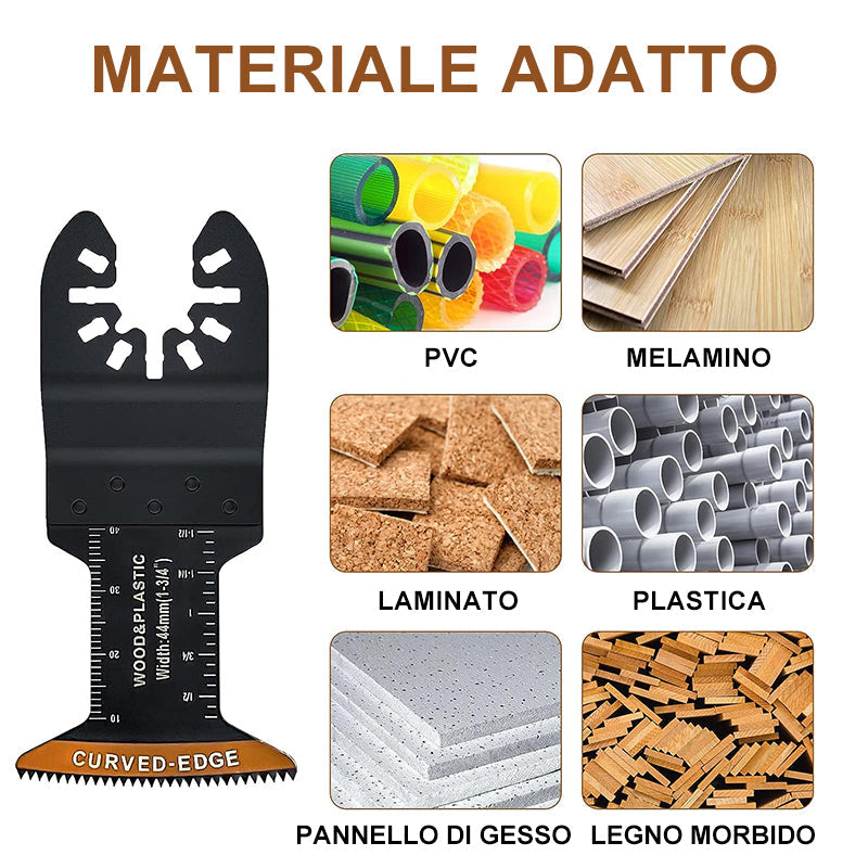 Lame per utensili oscillanti con bordo curvo (20 PCS)