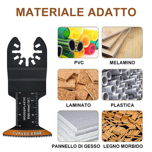 Lame per utensili oscillanti con bordo curvo (20 PCS)