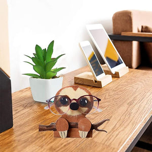Fatto a mano con supporto per occhiali in legno
