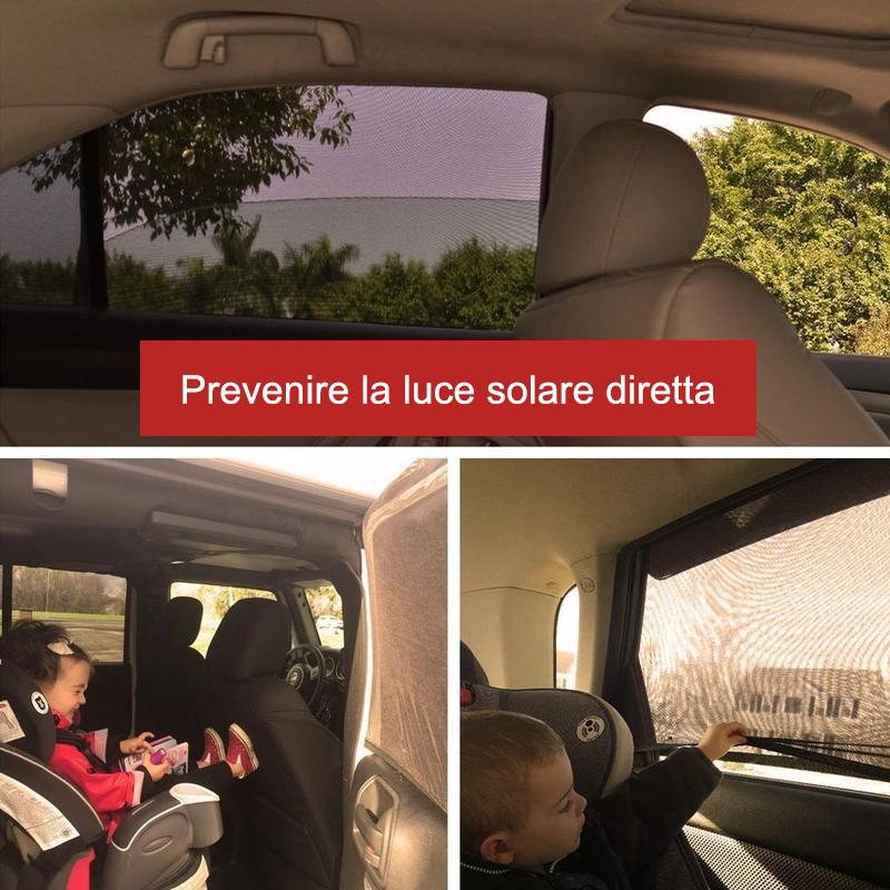 Protezione UV Auto Finestrino Laterale per Tutte Le Auto/Camion/SUV, 2 Pezzi