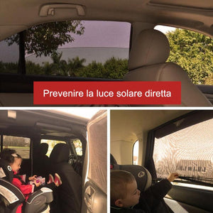 Protezione UV Auto Finestrino Laterale per Tutte Le Auto/Camion/SUV, 2 Pezzi