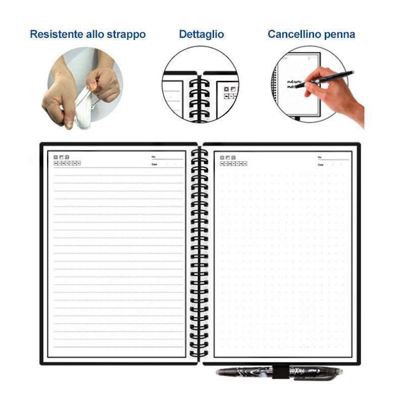 Taccuino riscrivibile intelligente - Uso illimitato di smart notebook