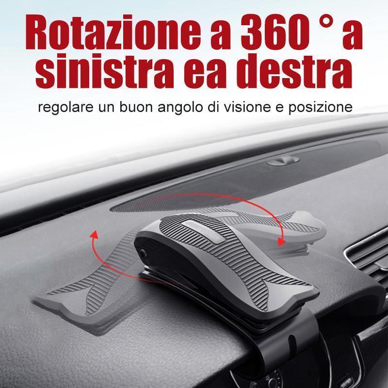 Supporto per telefono veicolare girevole a 360 °