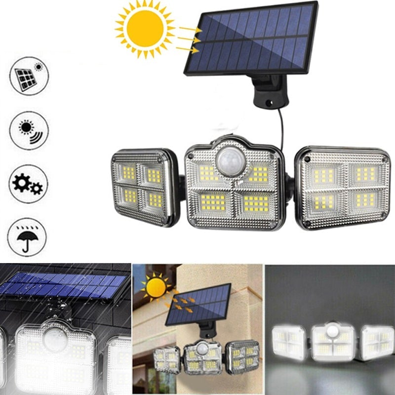 Applique solare a triplo LED