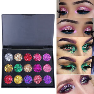 Palette di ombretti glitterati