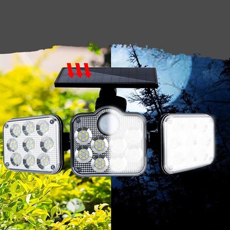 Applique solare a triplo LED