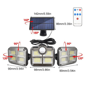 Applique solare a triplo LED