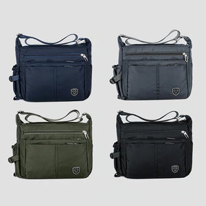 Borsa a tracolla leggera e impermeabile con tasche multiple