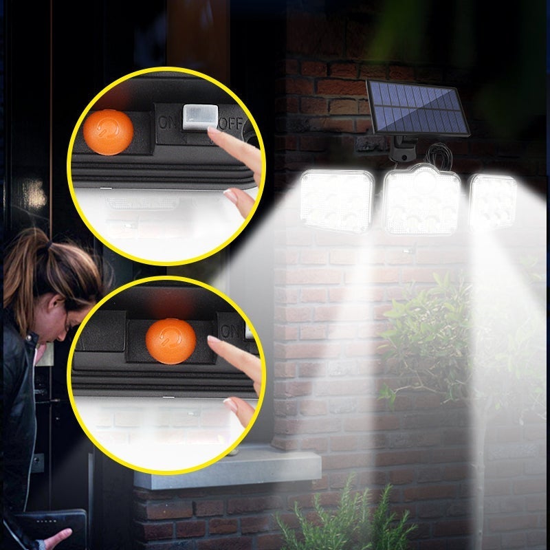 Applique solare a triplo LED