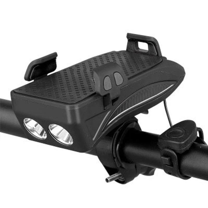 Supporto per cellulare con luci per biciclette