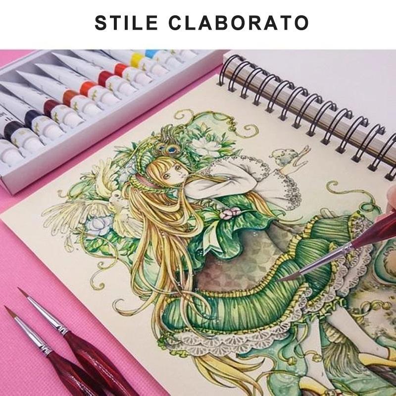 Set di pennelli per dettagli