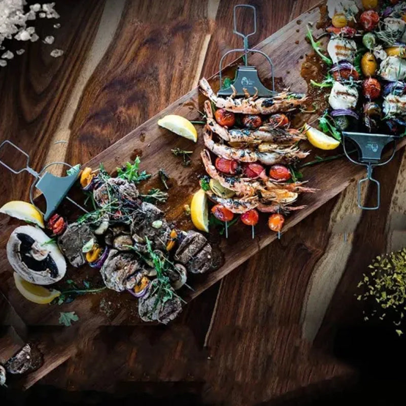 Spiedini alla griglia a 3 vie