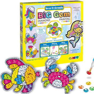 Adesivi per pittura con diamanti grandi gemme per bambini