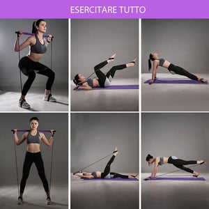 Kit  Barra  Di  Pilates  Portatile