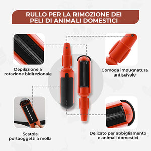 Rulli riutilizzabili per peli di animali domestici