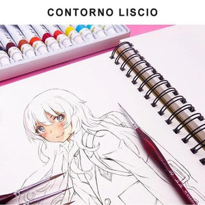 Set di pennelli per dettagli