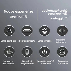 Tagliapeli portatile per il naso