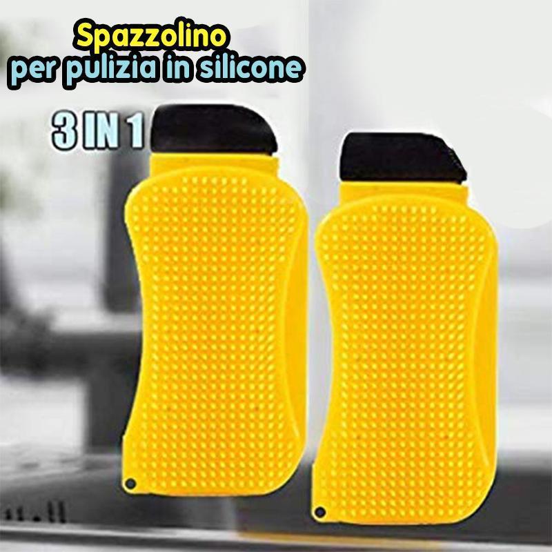 Spazzola di pulizia in silicone 3 in 1 - oseletti