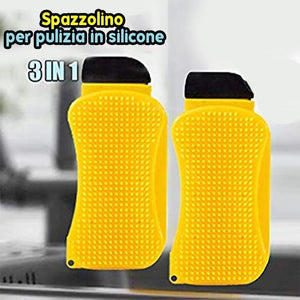 Spazzola di pulizia in silicone 3 in 1 - oseletti