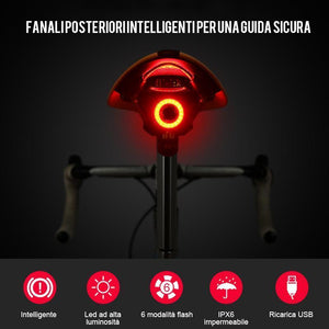 Fanale posteriore per bici ultra-intelligente