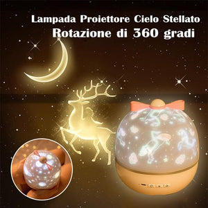 Lampada Proiettore Cielo Stellato Rotazione di 360 gradi
