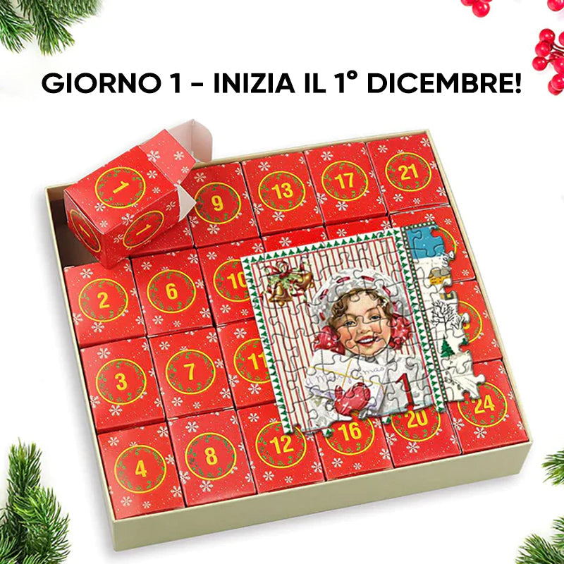 Calendario dell'Avvento di Natale Puzzle 1000 pezzi