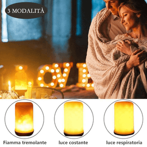 Lampada a fiamma a LED con sensore di gravità