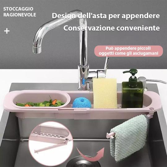 Rack telescopico da cucina multifunzionale (SCONTO DEL 50% OGGI🔥)