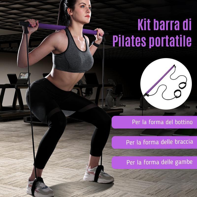 Kit  Barra  Di  Pilates  Portatile