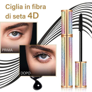 Mascara Allungabile Spesso In Fibra Di Seta Impermeabile 4D