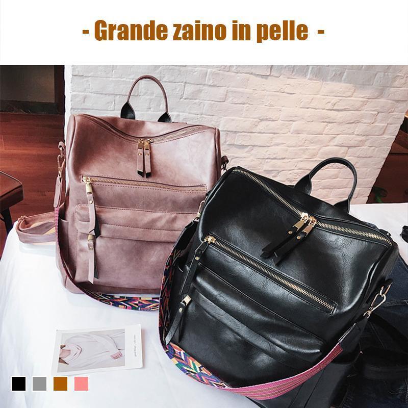 Zaino da donna casual vintage di grande capacità