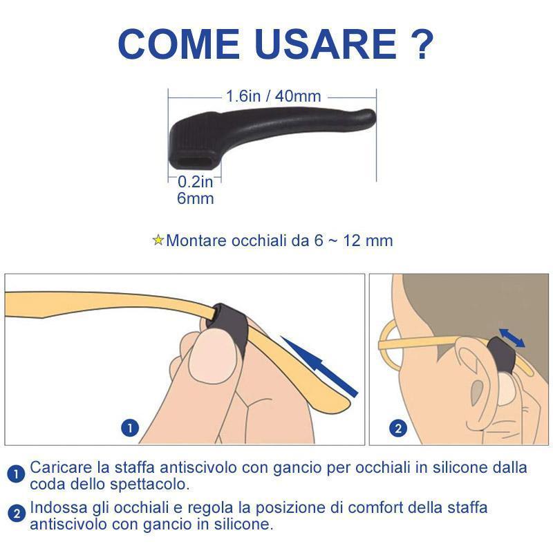 Fermi Per Occhiali Antiscivolo Comfort