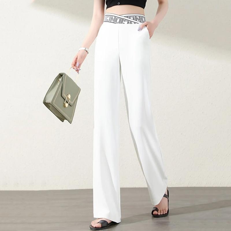 Pantaloni da abito con elastico in vita