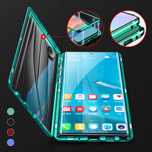 Custodia per telefono bifacciale in vetro temperato magnetico Samsung2