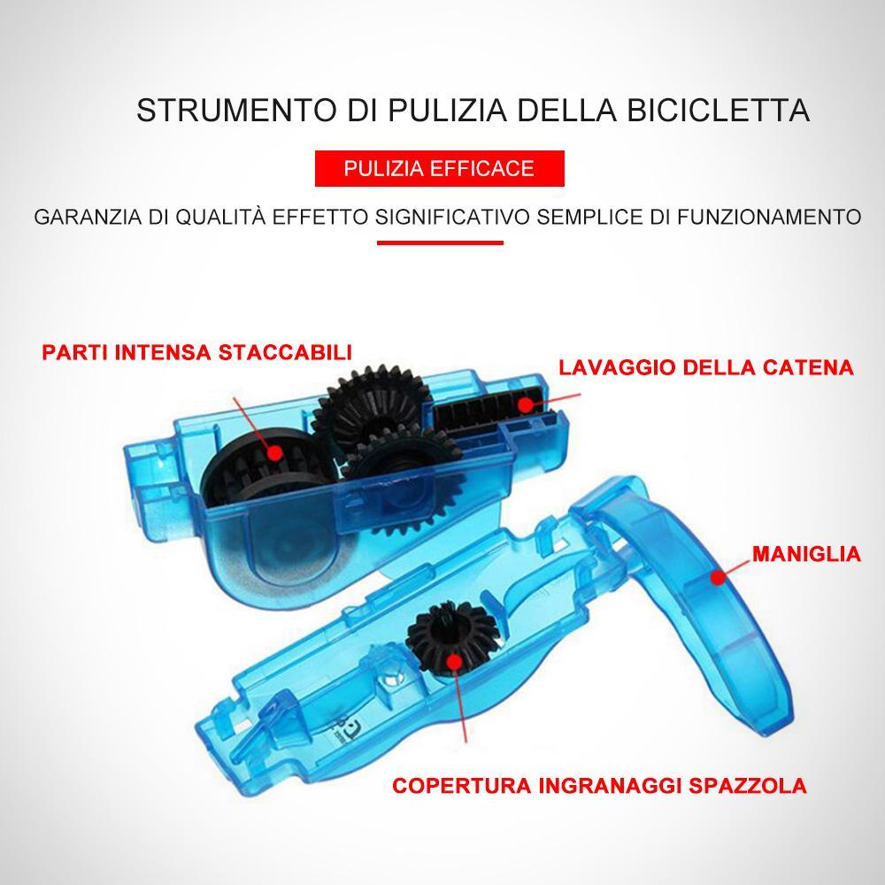 Apparecchio per la pulizia la catena della bicicletta