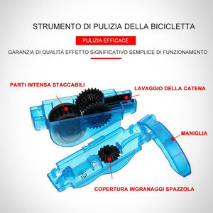 Apparecchio per la pulizia la catena della bicicletta