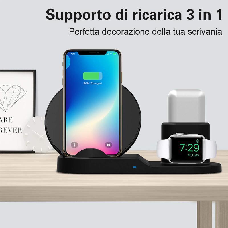 3 in 1 Qi Caricatore Wireless