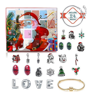 Calendario del conto alla rovescia di Natale dell'avvento del braccialetto fai da te di 24 giorni🎁