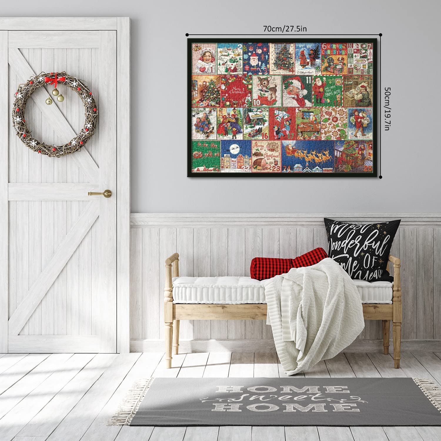 Calendario dell'Avvento di Natale Puzzle 1000 pezzi