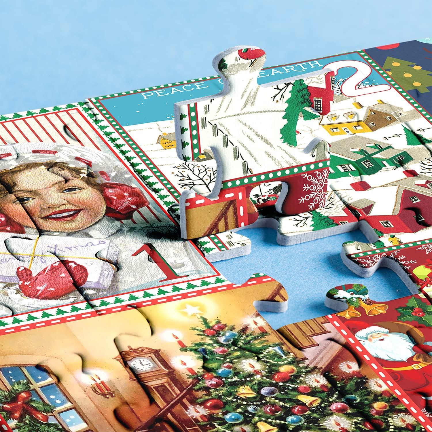 Calendario dell'Avvento di Natale Puzzle 1000 pezzi