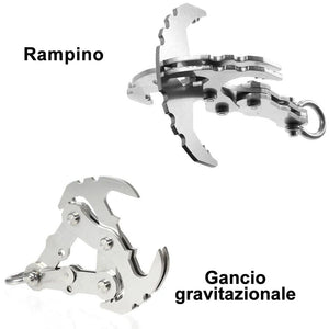 Gancio gravitazionale pieghevole in acciaio inossidabile