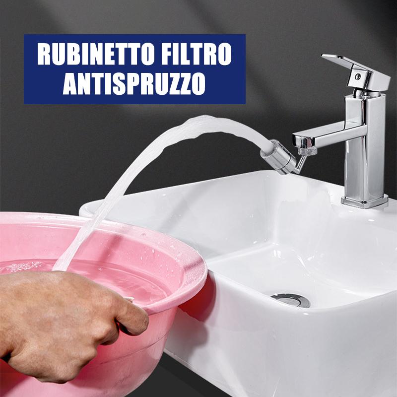 Rubinetto universale per filtro antispruzzo