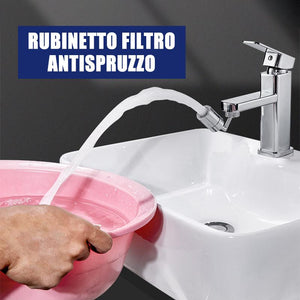 Rubinetto universale per filtro antispruzzo