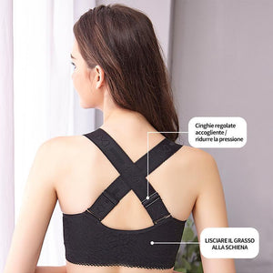 REGGISENI IN PIZZO CON CINTURINI INCROCIATI DAVANTI SENZA FILI